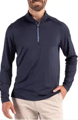 カッターアンドバック メンズ アウター パーカー・スウェット ハーフジップ Cutter Buck Coastlinepicomfort Half Ziperformance Pullover Navのサムネイル