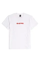 ジースター メンズ トップス Tシャツ プリント コットン GSTAR Gel Print Organicotton TShirt White ホワイトのサムネイル