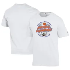 チャンピオン メンズ トップス Tシャツ Unisex Champion White Clemson Tigers 2023 NCAA Mensoccer National Champions Lockeroom TShirt White ホワイト