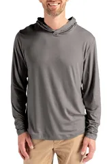 カッターアンドバック メンズ アウター パーカー・スウェット Cutter Buck Coastlinepicomfort Hoodielemental Grey グレーのサムネイル