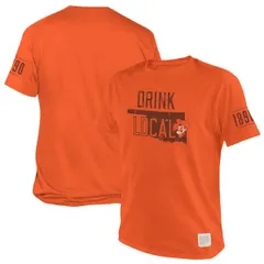 レトロブランド メンズ トップス Tシャツ Mens Original Retro Brand Orange Oklahoma State Cowboys 1890 Original Drink Local TShirt Orange オレンジ