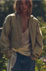 新品 ZARA ザラ フード クロップド ジャケット