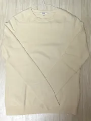 UNIQLO ユニクロ カシミア キャシミア 100 Uネック アイボリー