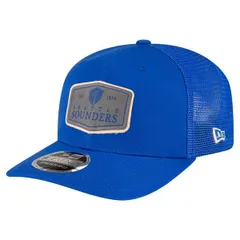 ニューエラ メンズ アクセサリー 帽子 Mens New Era Blue Seattle Sounders FC Labeled 9SEVENTY Trucker StretchSnap Adjustable Hat Blue ブルー