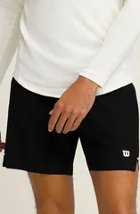 ウィルソン メンズ ボトムス ハーフパンツ・ショーツ ショートパンツ WILSON Tournament V2 Tennishorts Black ブラックのサムネイル