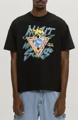 マウイアンドサン メンズ トップス Tシャツ グラフィック Maui Sons x Pabst Blue Ribbon Rad Graphic TShirt Black ブラックのサムネイル