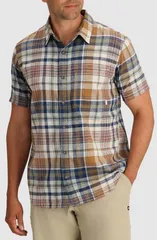 アウトドアリサーチ メンズ トップス シャツ Outdooresearch Weisse Plaid Short Sleeve ButtonUp Shirt Bronze チェックのサムネイル