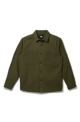 クイックシルバー メンズ アウター ジャケット・ブルゾン シャツ コットン Quiksilver Herson Cotton Twill ButonUp Overshirt Grape Leaf グレのサムネイル