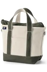 ランズエンド レディース バッグ Lands End Zip Top Canvas Tote Bag NaturalDark Olive Green グリーンのサムネイル