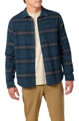 オニール メンズ トップス シャツ コーデュロイ ONeill Caruso Stripe Corduroy ButtonUp Shirt Midnight Navy ネイビー