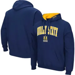 コロシアム メンズ アウター パーカー・スウェット ロゴ Mens Colosseum Navy Murray St Racers Arch Logo 30 Pullover Hoodie Navy ネイビー