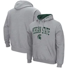 コロシアム メンズ アウター パーカー・スウェット ロゴ Mens Colosseum Heather Gray Michigan State Spartans Arch Logo 30 Pullover Hoodie Heather Gray グレー