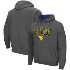 コロシアム メンズ アウター パーカー・スウェット ロゴ Mens Colosseum Charcoal West Virginia Mountaineers Arch Logo 30 Pullover Hoodie Charcoal チャコール