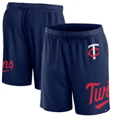 ファナティクス メンズ ボトムス ハーフパンツ・ショーツ メッシュ ショートパンツ Mens Fanatics Branded Navy Minnesota Twins Clincher Meshorts Navy ネイビー