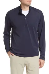 カッターアンドバック メンズ アウター パーカー・スウェット ハーフジップ Cutter Buck Virtue Piqu Recycled Blend Quarter Zipullover Navyのサムネイル