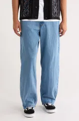 バンズ メンズ ボトムス デニムパンツ ジーンズ Vanskate Check5 Baggy Jeanstonewash Blue ブルーのサムネイル