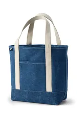 ランズエンド レディース バッグ Lands End Open Top Canvas Tote Bag Denim Blue デニムのサムネイル