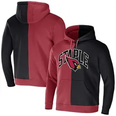 ステイプル メンズ アウター パーカー・スウェット ロゴ Mens NFL x Staple Cardinal Arizona Cardinalsplit Logo Pullover Hoodie Cのサムネイル