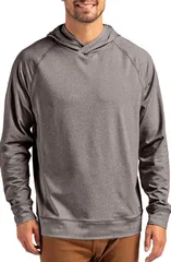 カッターアンドバック メンズ アウター パーカー・スウェット Cutter Buck Adapt Heather Hooded Pullover Black Heather ブラックのサムネイル