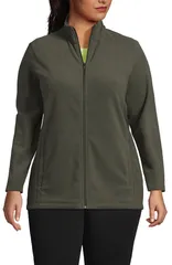 ランズエンド レディース アウター ジャケット・ブルゾン フリース Lands End Anyweather Fleece Full Zip Jacket Forest Moss Green グリーン