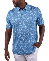 블랙 로버 맨즈 탑스 폴로 셔츠 Black Clover Vacationation Polo Moody Blue 블루