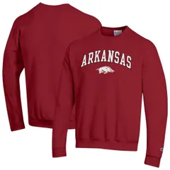 チャンピオン メンズ アウター パーカー・スウェット シャツ ロゴ MensChampion Cardinal Arkansas Razorbacks Arch Over Logo Pullover Sweatshirt Cardinal