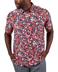 블랙 로버 맨즈 탑스 폴로 셔츠 Black Clover Camo Mix Polo Brandy