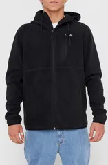 リップカール メンズ アウター パーカー・スウェット フリース Rip Curl Departed Polar Fleece Zip Hoodie Black ブラックのサムネイル