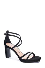 チャイニーズランドリー レディース シューズ ヒール サンダル Chinese Laundry Taryn Sandal Black ブラックのサムネイル