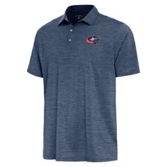 アンティグア メンズ トップス シャツ ジャケット Mens Antigua Heather Navy Columbus Blue Jackets Layout Polo Heather Navy ヘザー