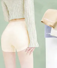 ペチパンツ シームレス ボクサーショーツ