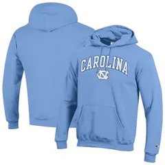 チャンピオン メンズ アウター パーカー・スウェット ロゴ ヒール MensChampion Carolina Blue North Carolina Tar Heels Arch Over Logo Pullover Hoodie Light Blue ブル