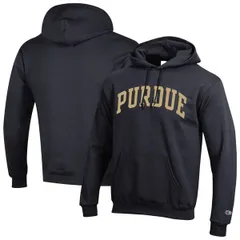 チャンピオン メンズ アウター パーカー・スウェット フリース Mens Champion Black Purdue Boilermakers Basic Arch Fleece Pullover Hoodie Black ブラック