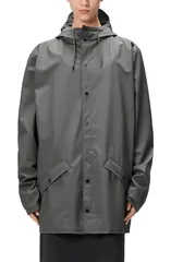 レインズ レディース アウター ジャケット・ブルゾン Rains Gender Inclusive Lightweight Hooded Waterproof Rain Jacket Grey グレー