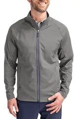 カッターアンドバック メンズ アウター パーカー・スウェット ジャケット Cutter Buck Adapt Hybrid Full Zip Jacket Elemental Grey グレーのサムネイル