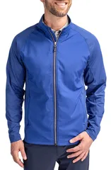 カッターアンドバック メンズ アウター パーカー・スウェット ジャケット Cutter Buck Adapt Hybrid Full Zip Jacketour Blue ブルーのサムネイル