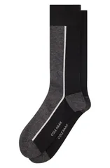 コールハーン メンズ アンダーウェア 靴下 カラーブロック Cole Haan Colorblock Dressocks Black ブラックのサムネイル