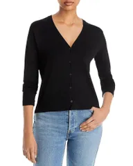マジェスティック レディース アウター ニット・セーター Vネック カーディガン Majestic Filaturesoftouch V Neck Cardiganoirのサムネイル