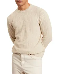 テッドベーカー メンズ アウター ニット・セーター クルーネック Ted Baker Leocadi Crewneck Sweater Naturalのサムネイル