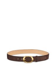 [Free Shipping] Rag & Bone Women's Vera Suede Belt Deep Espresso