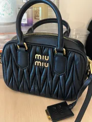 ミュウミュウ アーカーディア キルティング ブラック ミニ ギップミミ