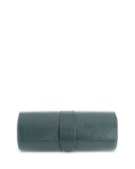 [Free Shipping] Royce Ladies' Watch Accessory Suede Lined Travel Watch Roll Dark Green