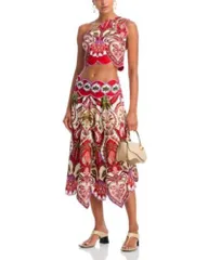 ファーム レディース ボトムスカート ミディ FARM Riodara One Shoulder Top Midi Skirt OneSize