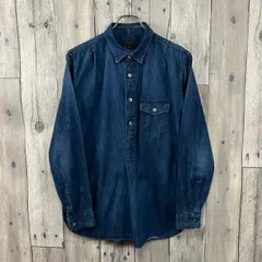 SOPHNET. ソフネット 日本製 SOPH-000055 インディゴブルー 長袖 デニム シャツ メンズ S サイズ