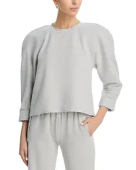 ノーマカマリ レディース アウター パーカー・スウェット シャツ Norma Kamali Bomber 1980sweatshirt Light Heather Grey グレー