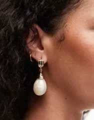 アクセサライズ レディース アクセサリー ピアス・イヤリング Accessorize moonstone chunky resin drop earrings GOLD ゴールドのサムネイル