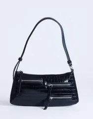 トップショップ レディース バッグ Topshop Sydney pocket shoulder bag Black ブラック