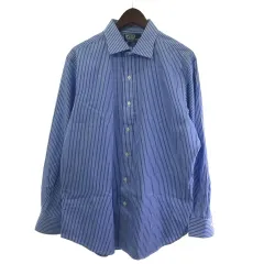 ポロ バイ ラルフローレン ストライプシャツ クラシックフィット 長袖 43-86 ブルー 
