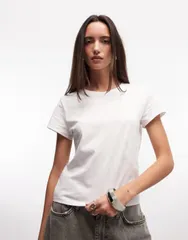 モンキ レディース トップス Tシャツ Monki tshirt White ホワイトのサムネイル