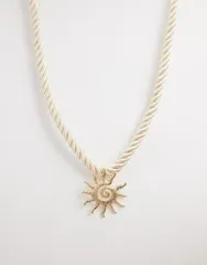 アクセサライズ レディース アクセサリー ネックレス・チョーカー・ペンダントトップ レース Accessorize sunshine twisted cord necklace tone GOLD ゴのサムネイル